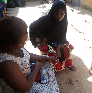 Monthly meeting with village weavers network women