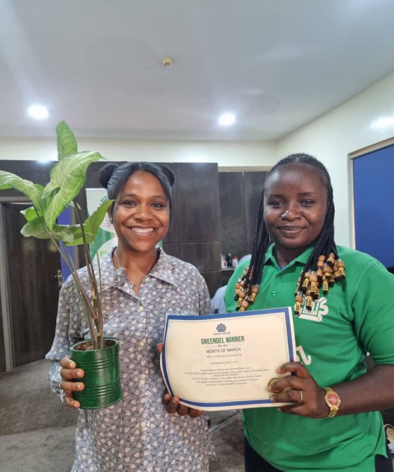 GreenDel winner for the month of March Stone mill Nigeria Limited